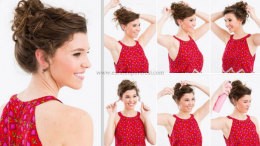 Kıvırcık Topuz Saç Modelleri