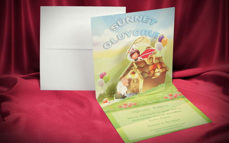 Kucuk Cocuk Sunnet Davetiye Modelleri