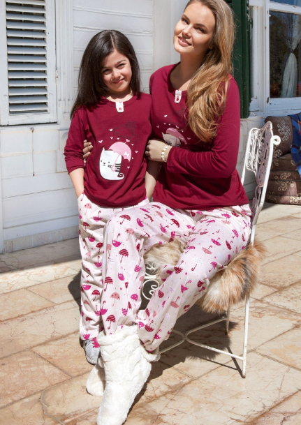 Anne Kiz Kislik Pijama Modelleri