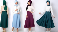 Tesettür Etek Modelleri