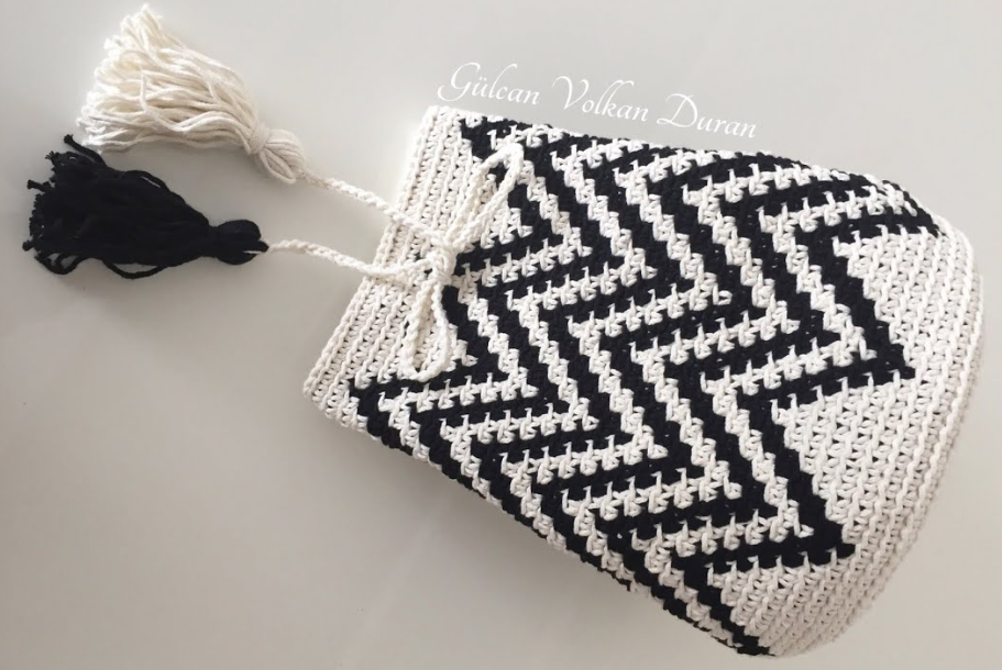 Siyah Beyaz Wayuu Canta Modelleri
