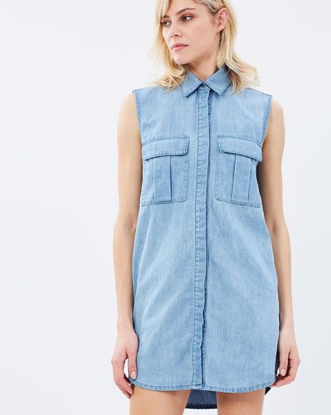 2019 Denim kot elbise modelleri