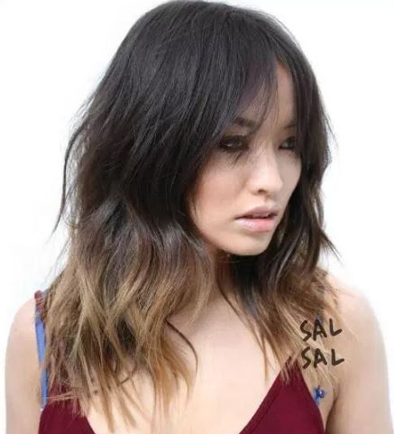 Siyah Sac Kumral Ombre Modelleri