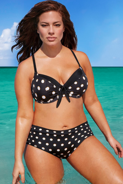 Puantiyeli Büyük Beden Bikini Modelleri 2020