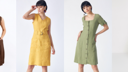 Keten Kumaş Elbise Modelleri