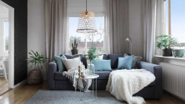 Kış Aylarında Sıcak Bir Salon Ortamı