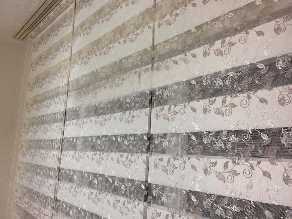 boncuklu zebra stor perde modelleri