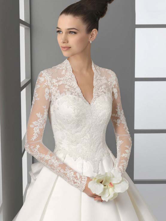 dantelli sade gelinlik modelleri 2014