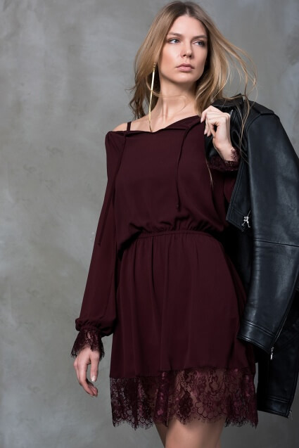 dantelli trendyol online alışveriş sitelerindeki elbise modelleri