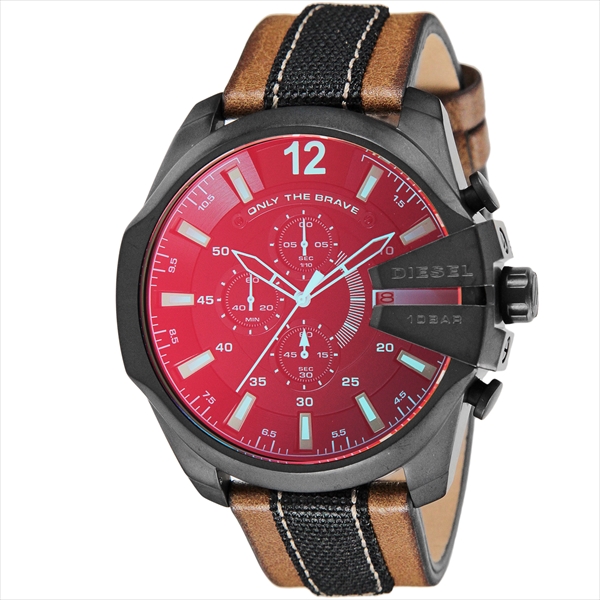 diesel red mega chief erkek saatleri